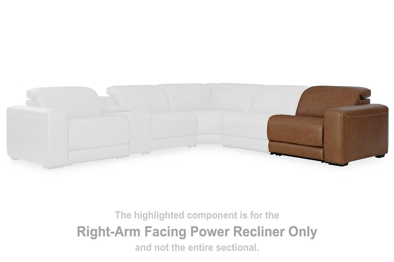 Magic Man Power Reclining Sectional Loveseat with Console - Sanctuary Home Furnishings (CA)*