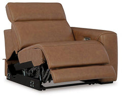 Magic Man Power Reclining Sectional Loveseat with Console - Sanctuary Home Furnishings (CA)*