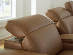 Magic Man Power Reclining Sectional Loveseat with Console - Sanctuary Home Furnishings (CA)*