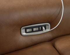 Magic Man Power Reclining Sectional Loveseat with Console - Sanctuary Home Furnishings (CA)*