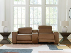 Magic Man Power Reclining Sectional Loveseat with Console - Sanctuary Home Furnishings (CA)*