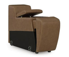 Magic Man Power Reclining Sectional Loveseat with Console - Sanctuary Home Furnishings (CA)*