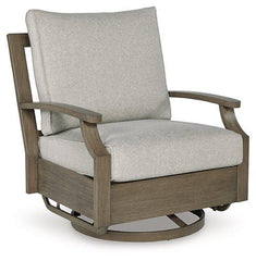 Rainier Ranch Outdoor Swivel Glider Chair with Cushion