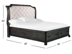 Bellamy Complete Queen Sleigh Storage Bed