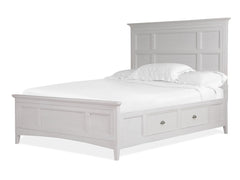 Heron Cove Complete King Panel Bed With Storage Rails