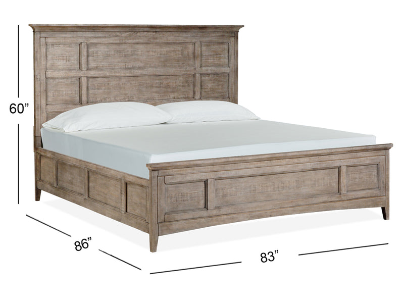 Paxton Place Complete King Panel Bed With Regular Rails