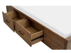 Lindon Complete King Panel Bed W/Storage Rails
