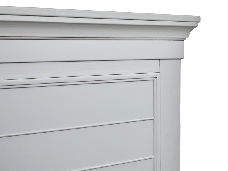 Charleston Complete King Panel Storage Bed - Grey