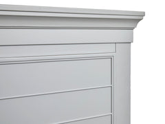 Charleston Complete King Panel Storage Bed - Grey
