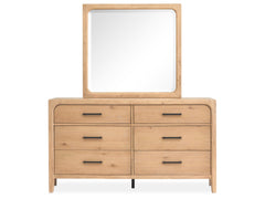 Somerset Double Drawer Dresser With Landscape Mirror image
