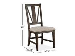 Westley Falls Dining Side Chair W/Upholstered Seat (2/Ctn)