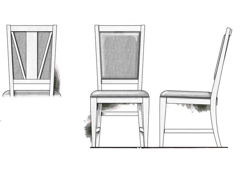 Heron Cove Step Up Side Chair W/Upholstered Seat & Back (2/Ctn) image