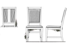 Heron Cove Step Up Side Chair W/Upholstered Seat & Back (2/Ctn) image