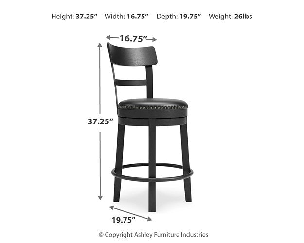 Valebeck Counter Height Bar Stool - Sanctuary Home Furnishings (CA)*