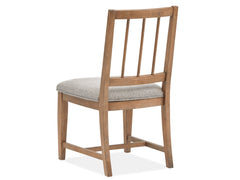 Lindon Dining Side Chair W/Grey Upholstered Seat (2/Ctn)