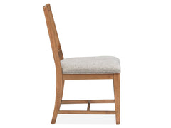 Lindon Dining Side Chair W/Grey Upholstered Seat (2/Ctn)