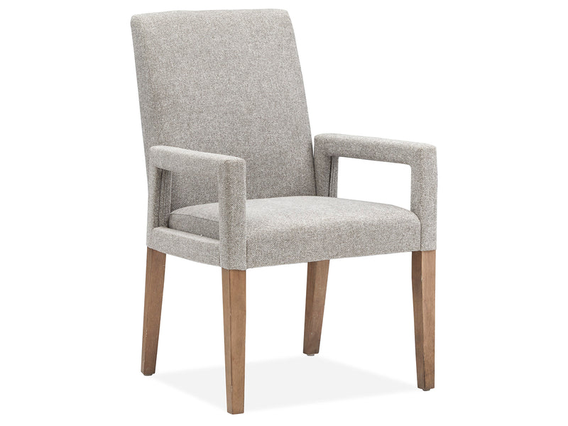 Lindon Dining Arm Chair W/Grey Uph Seat & Back (2/Ctn) image