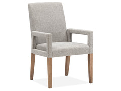 Lindon Dining Arm Chair W/Grey Uph Seat & Back (2/Ctn) image