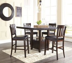 Haddigan 5-Piece Counter Height Dining Package