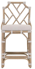 Essentials for Living Woven Bayview Counter Stool in Old Gray Rattan, Pumice, Taupe and White Flat Rope image