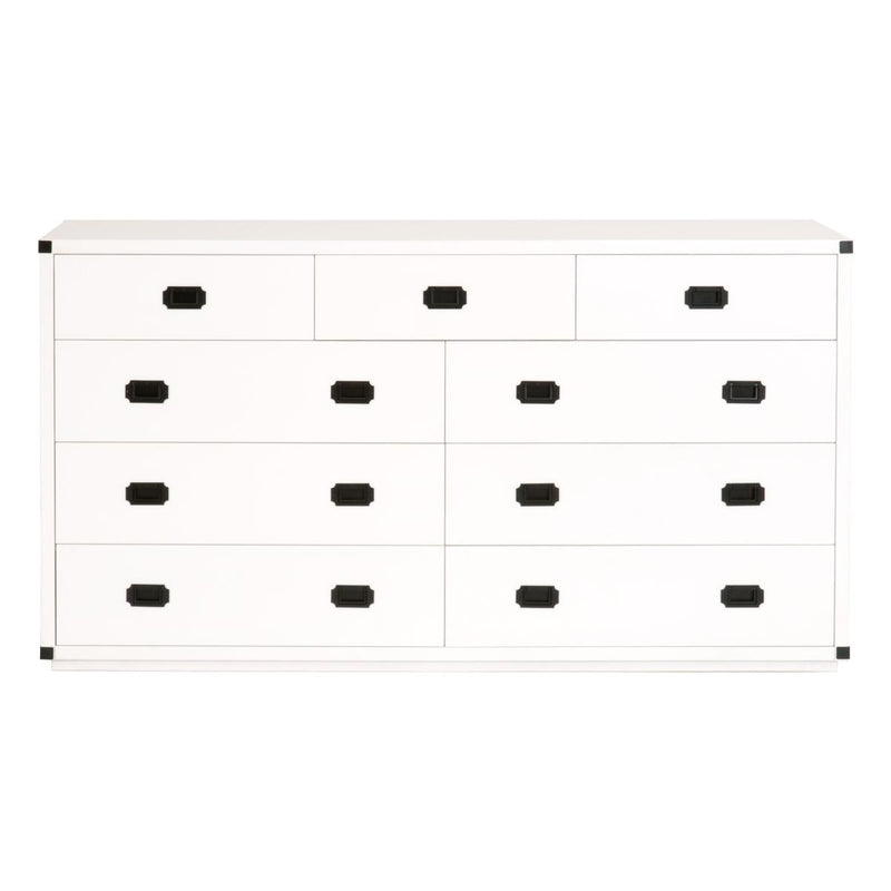 Essentials For Living Traditions Bradley Media Dresser in White, Black image