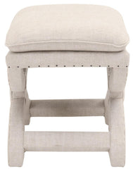 Essentials for Living Essentials Gaston Ottoman in Bisque French Linen image