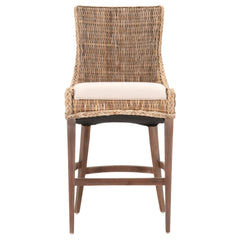 Essentials For Living Woven Greco Barstool (Set of 2) in Gray Kubu/Light Gray image