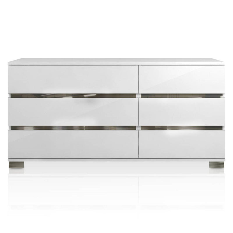 Essentials For Living Vivente Icon Double Dresser in White High Gloss image