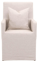 Essentials for Living Stitch and Hand Shelter Slipcover Arm Chair in Jute, Natural Gray Birch image