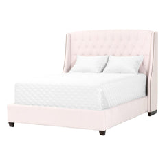Essentials For Living Villa Sloan Queen Bed in Cream Velvet/Espresso image