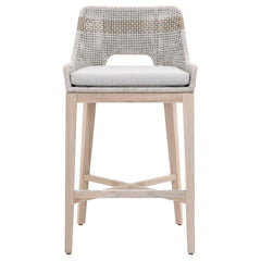 Essentials For Living Woven Tapestry Barstool in Taupe & White Flat Rope image