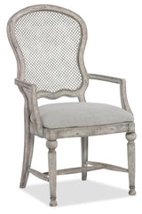 Boheme Gaston Metal Back Arm Chair - 2 per carton/price ea - Sanctuary Home Furnishings (CA)*