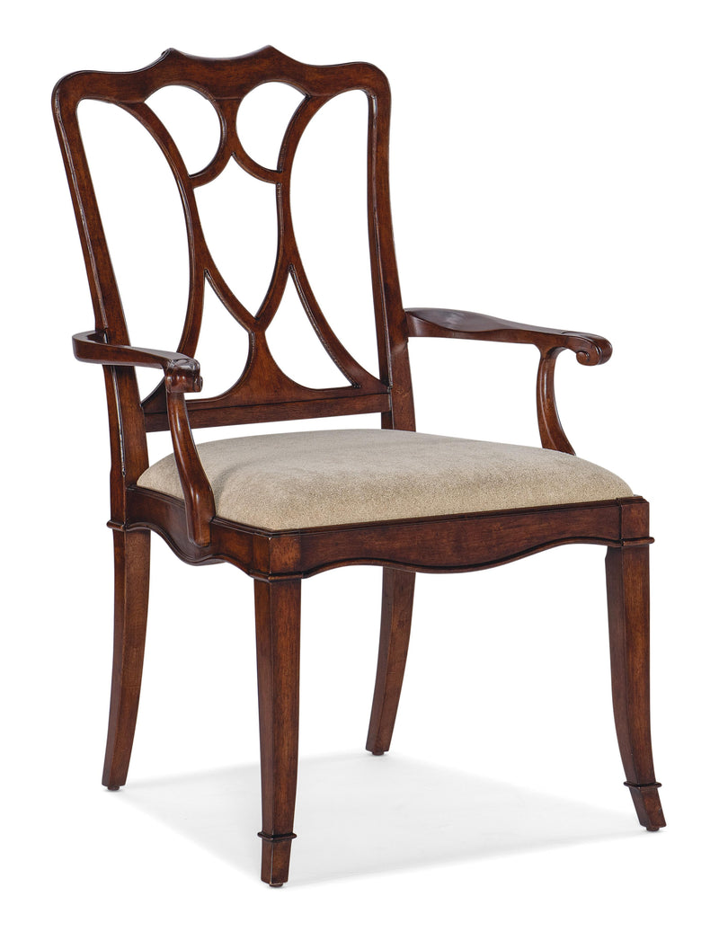 Charleston Upholstered Seat Arm Chair-2 per carton/price ea - 6750-75300-85 - Sanctuary Home Furnishings (CA)*