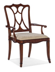Charleston Upholstered Seat Arm Chair-2 per carton/price ea - 6750-75300-85 - Sanctuary Home Furnishings (CA)*