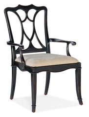 Charleston Upholstered Seat Arm Chair-2 per carton/price ea - 6750-75300-97 - Sanctuary Home Furnishings (CA)*