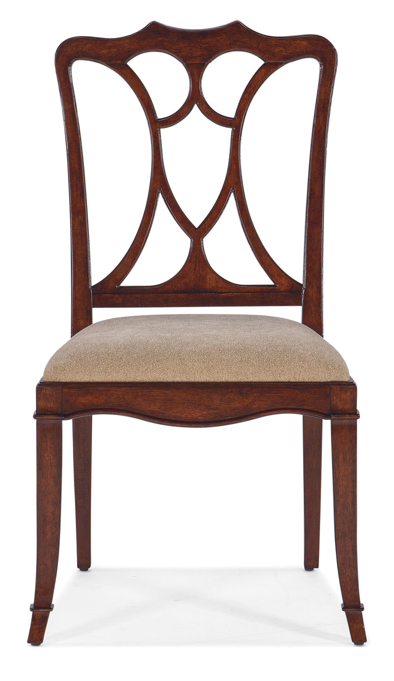 Charleston Upholstered Seat Side Chair-2 per carton/price ea - 6750-75310-85 - Sanctuary Home Furnishings (CA)*