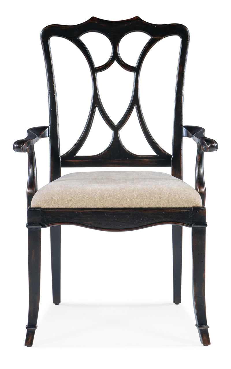 Charleston Upholstered Seat Arm Chair-2 per carton/price ea - 6750-75300-97 - Sanctuary Home Furnishings (CA)*