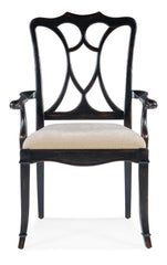 Charleston Upholstered Seat Arm Chair-2 per carton/price ea - 6750-75300-97 - Sanctuary Home Furnishings (CA)*