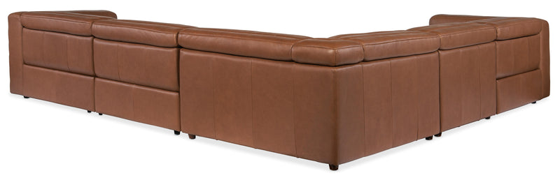 Chatelain 5-Piece Power Headrest Sectional with 2 Power Recliners - SS454-G5PS-088 - Sanctuary Home Furnishings (CA)*