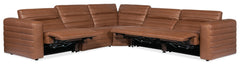 Chatelain 5-Piece Power Headrest Sectional with 2 Power Recliners - SS454-G5PS-088 - Sanctuary Home Furnishings (CA)*