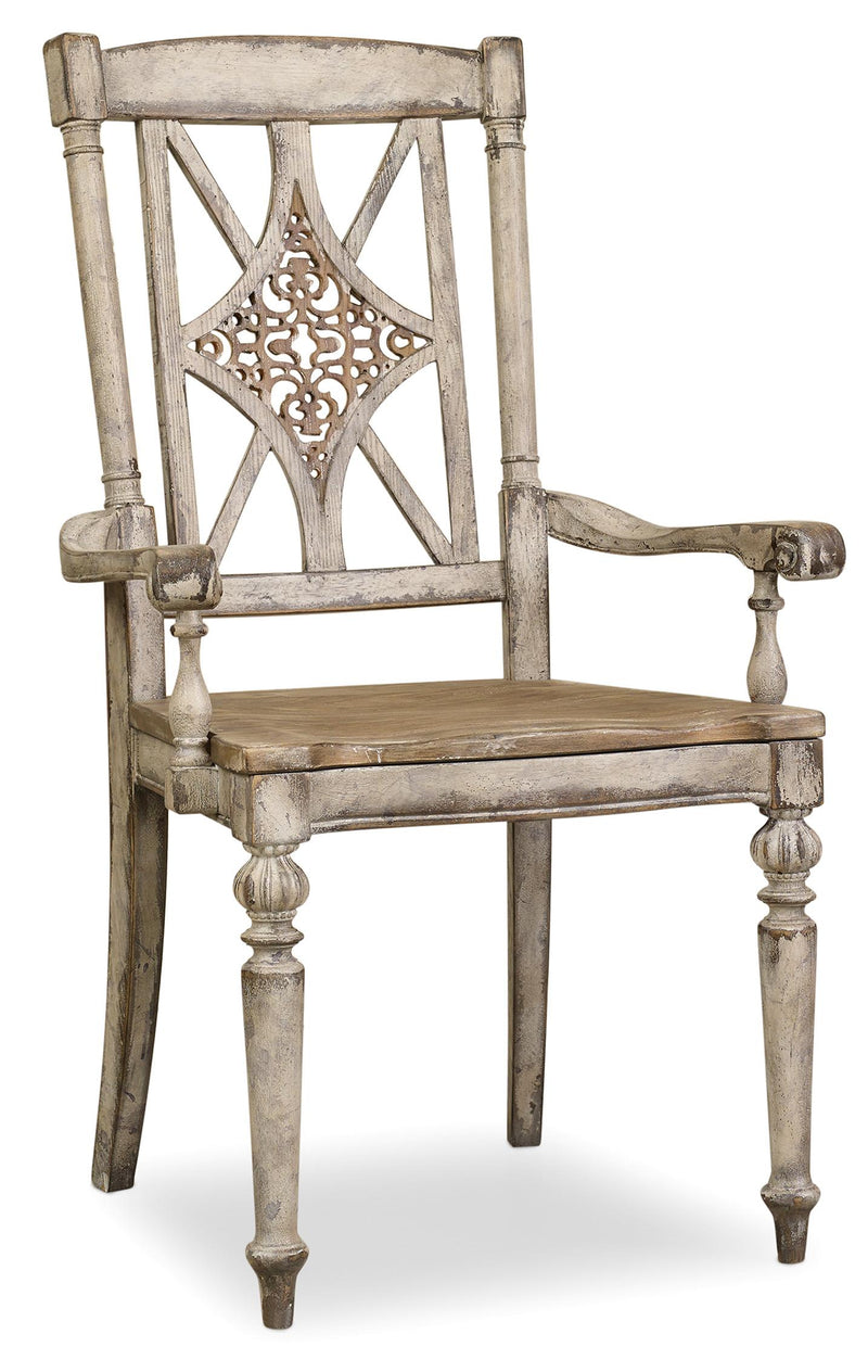 Chatelet Fretback Arm Chair - 2 per carton/price ea - Sanctuary Home Furnishings (CA)*