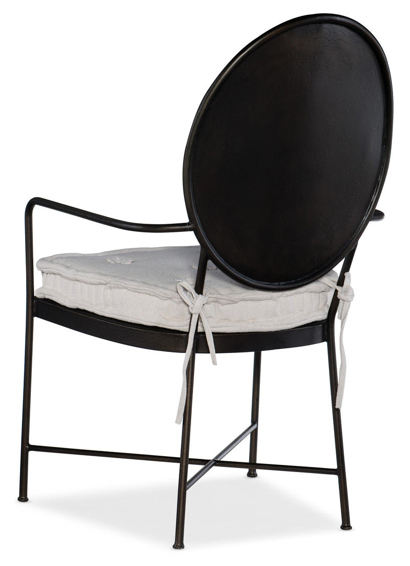 Ciao Bella Metal Arm Chair - 2 per carton/price ea - Sanctuary Home Furnishings (CA)*