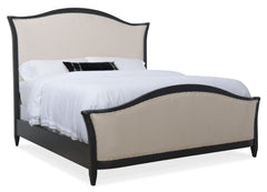 Ciao Bella King Upholstered Bed- Black