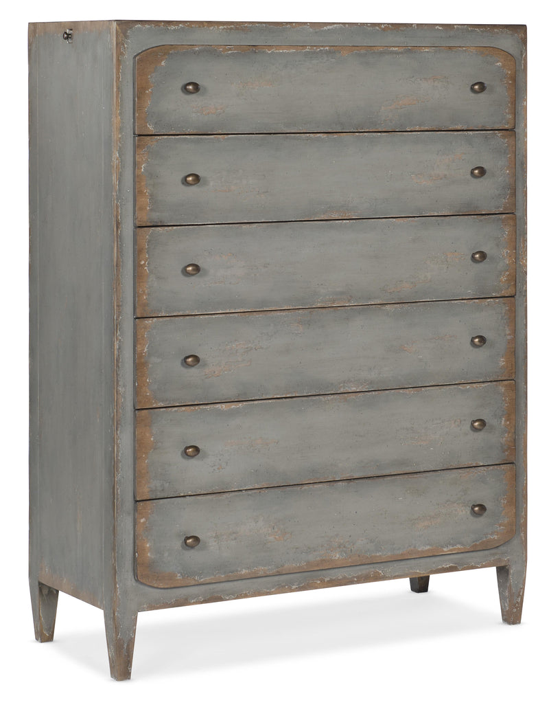 Ciao Bella Six-Drawer Chest- Speckled Gray - Sanctuary Home Furnishings (CA)*