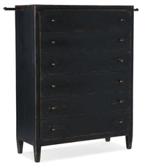 Ciao Bella Six-Drawer Chest- Black - Sanctuary Home Furnishings (CA)*
