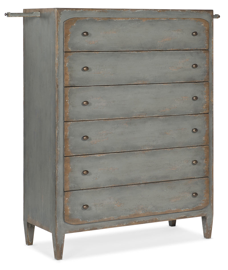 Ciao Bella Six-Drawer Chest- Speckled Gray - Sanctuary Home Furnishings (CA)*