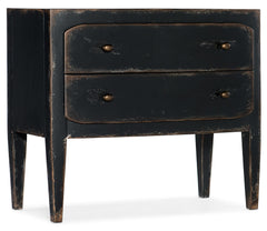 Ciao Bella Two-Drawer Nightstand- Black - Sanctuary Home Furnishings (CA)*