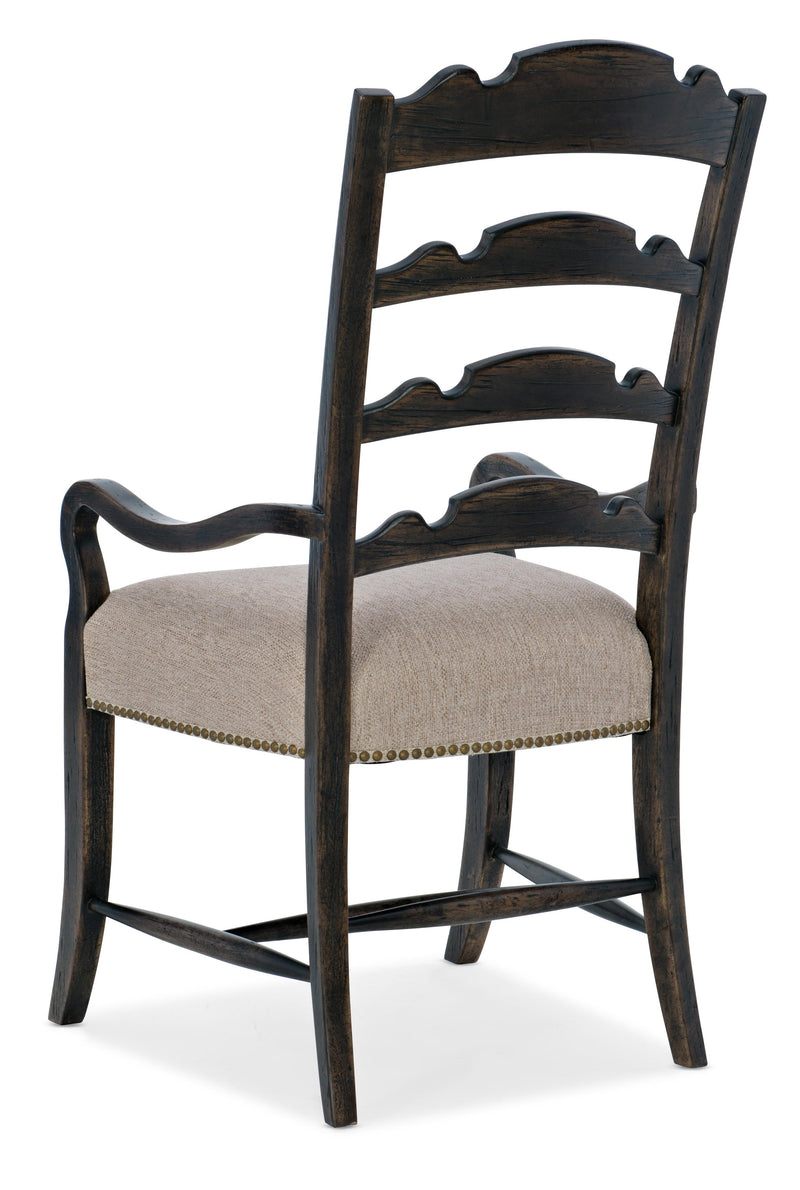 La Grange Twin Sisters Ladderback Arm Chair - 2 per carton/price ea - Sanctuary Home Furnishings (CA)*
