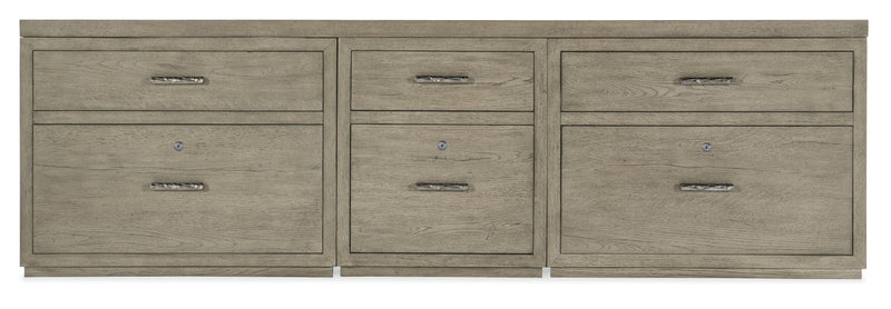 Linville Falls 96" Credenza with File and Two Lateral Files