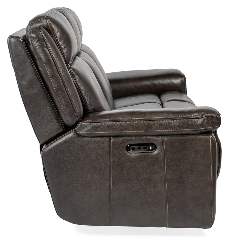 Montel Lay Flat Power Sofa with Power Headrest & Lumbar - SS705-PHL3-095